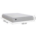 Ver imagem 4 de Cama Box Casal King Colchão Molas Ensacadas Gazin com Pillow Tower New Branco