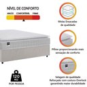 Ver imagem 5 de Cama Box Casal King Colchão Molas Ensacadas Gazin com Pillow Tower New Branco