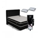 Ver imagem 1 de Colchão Casal Massageador Magnético Terapêutico 138cm Preto