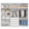 Guarda Roupa Casal 6 Portas 4 Gavetas 100% MDF London - 2