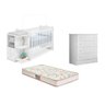 Berço C/cômoda C/colchão Gazin/cômoda 4gvt Branco-fdecor - 1