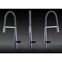 Ver imagem 3 de Torneira Cozinha Gourmet Monocomando Aço Escovado:Aço Escovado