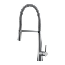Torneira Cozinha Gourmet Monocomando Aço Escovado:Aço Escovado - 1