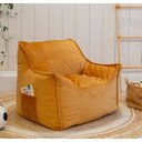 Ver imagem 1 de Puff Poltrona Nuvem Infantil Criança Nuvem com Enchimento de Espuma - Tecido Veludo Amarelo