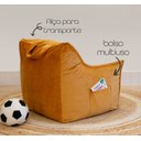 Ver imagem 4 de Puff Poltrona Nuvem Infantil Criança Nuvem com Enchimento de Espuma - Tecido Veludo Amarelo