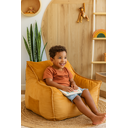 Ver imagem 3 de Puff Poltrona Nuvem Infantil Criança Nuvem com Enchimento de Espuma - Tecido Veludo Amarelo