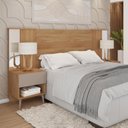 Ver imagem 1 de Cabeceira Casal Extensível 2 Mesas com Gaveta Reflex