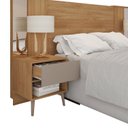 Ver imagem 4 de Cabeceira Casal Extensível 2 Mesas com Gaveta Reflex