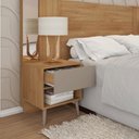 Ver imagem 3 de Cabeceira Casal Extensível 2 Mesas com Gaveta Reflex