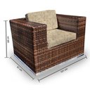Ver imagem 3 de Conjunto Bora Bora - 1 Sofá 2 Lugares + 2 Poltronas + 1 Mesa de Centro - Mykonos