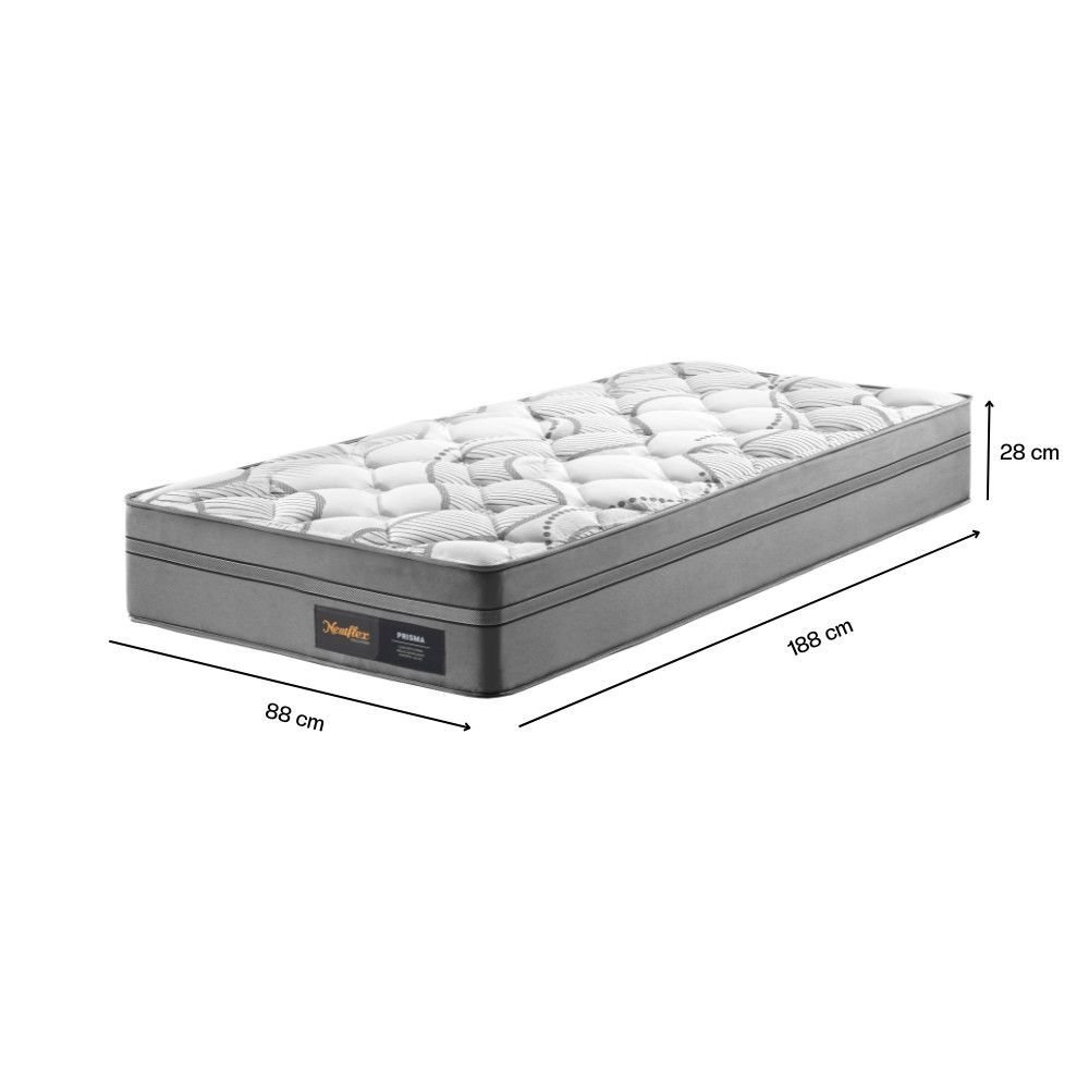Colchão Solteiro Prisma - Molas Ensacadas e Malha Bordada - Newflex - 2
