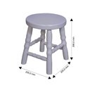 Ver imagem 2 de Banqueta Baixa para Quarto Infantil 30cm Dalas Branco