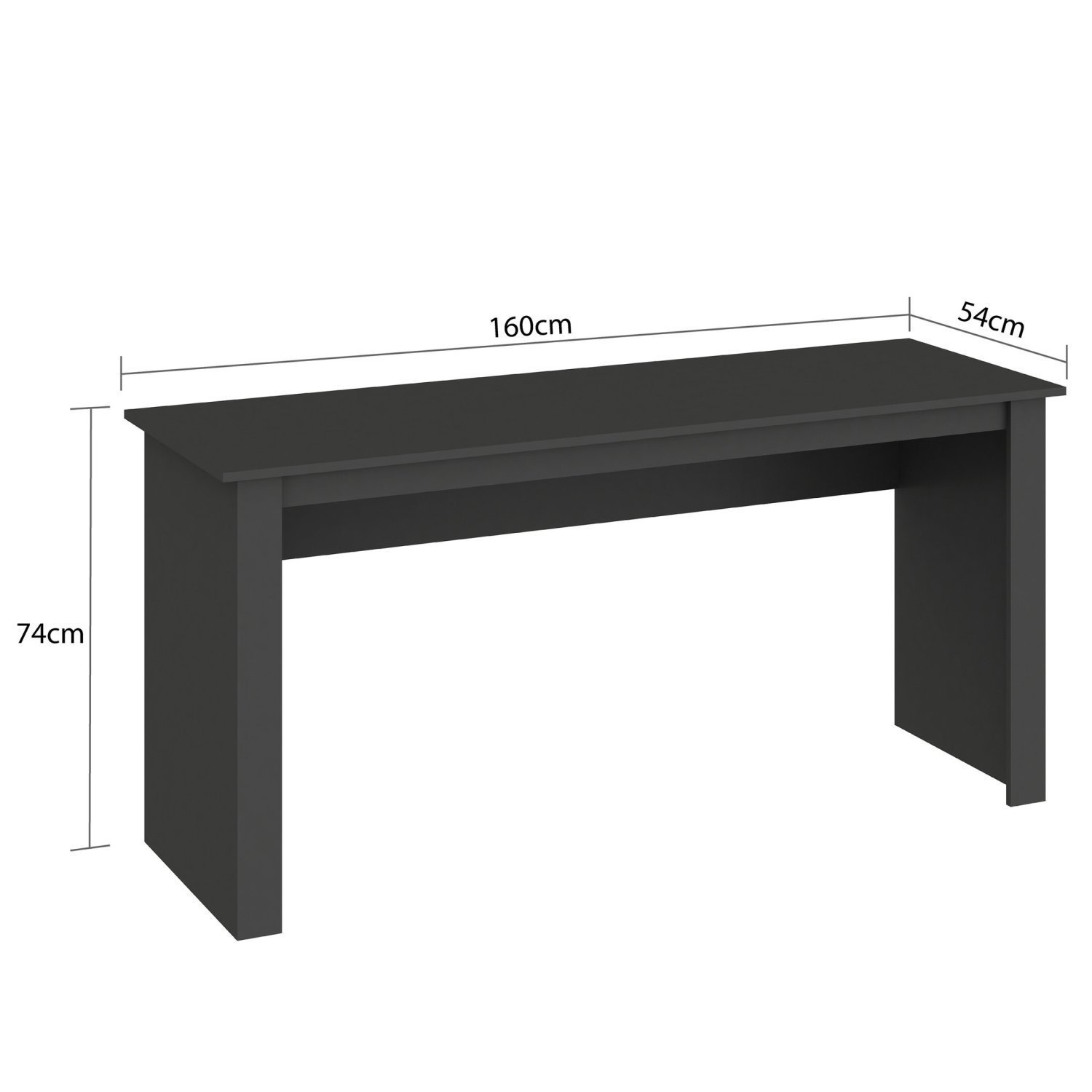 Mesa Para Escritório 160cm Fellicci Móveis - 3