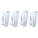 Ver imagem 1 de Kit 4 Arandela Paulistinha de Parede com Vidro Pintado:tradicional/branco/110/220