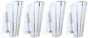 Ver imagem 1 de Kit 4 Arandela Paulistinha de Parede com Vidro Pintado:tradicional/branco/110/220