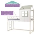 Ver imagem 5 de Cama Alta Infantil Cabana Family Casatema MadeiraOriginals Branco/Verde