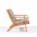 Ver imagem 3 de Poltrona Lótus Stain Jatobá Acquablock Fendi