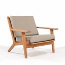 Ver imagem 1 de Poltrona Lótus Stain Jatobá Acquablock Fendi