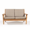 Ver imagem 2 de Sofá 2 Lugares Lótus Stain Jatobá Acquablock Fendi