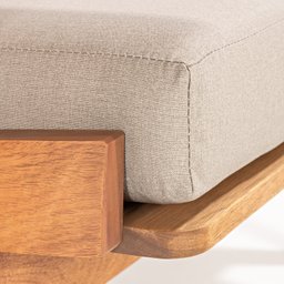 Sofá 2 Lugares Lótus Stain Jatobá Acquablock Fendi - 10