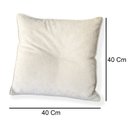 Ver imagem 4 de Capa para Almofada Quadrada Boucle 40x40cm - 7 Decor Bege