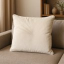 Ver imagem 2 de Capa para Almofada Quadrada Boucle 40x40cm - 7 Decor Bege