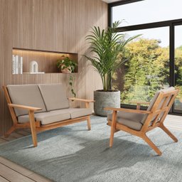 Sofá 3 Lugares Lótus Stain Jatobá Acquablock Fendi - 12