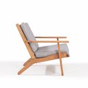 Ver imagem 3 de Poltrona Lótus Stain Jatobá Acquablock Grafite