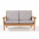 Ver imagem 2 de Sofá 2 Lugares Stain Jatobá Acquablock Grafite Lótus