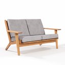 Ver imagem 1 de Sofá 2 Lugares Stain Jatobá Acquablock Grafite Lótus