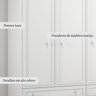 Guarda Roupa Infantil 3 Portas 4 Gavetas Versailles  - 7