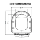 Ver imagem 4 de Assento Sanitário Incepa Calypso Soft Close Branco Censi