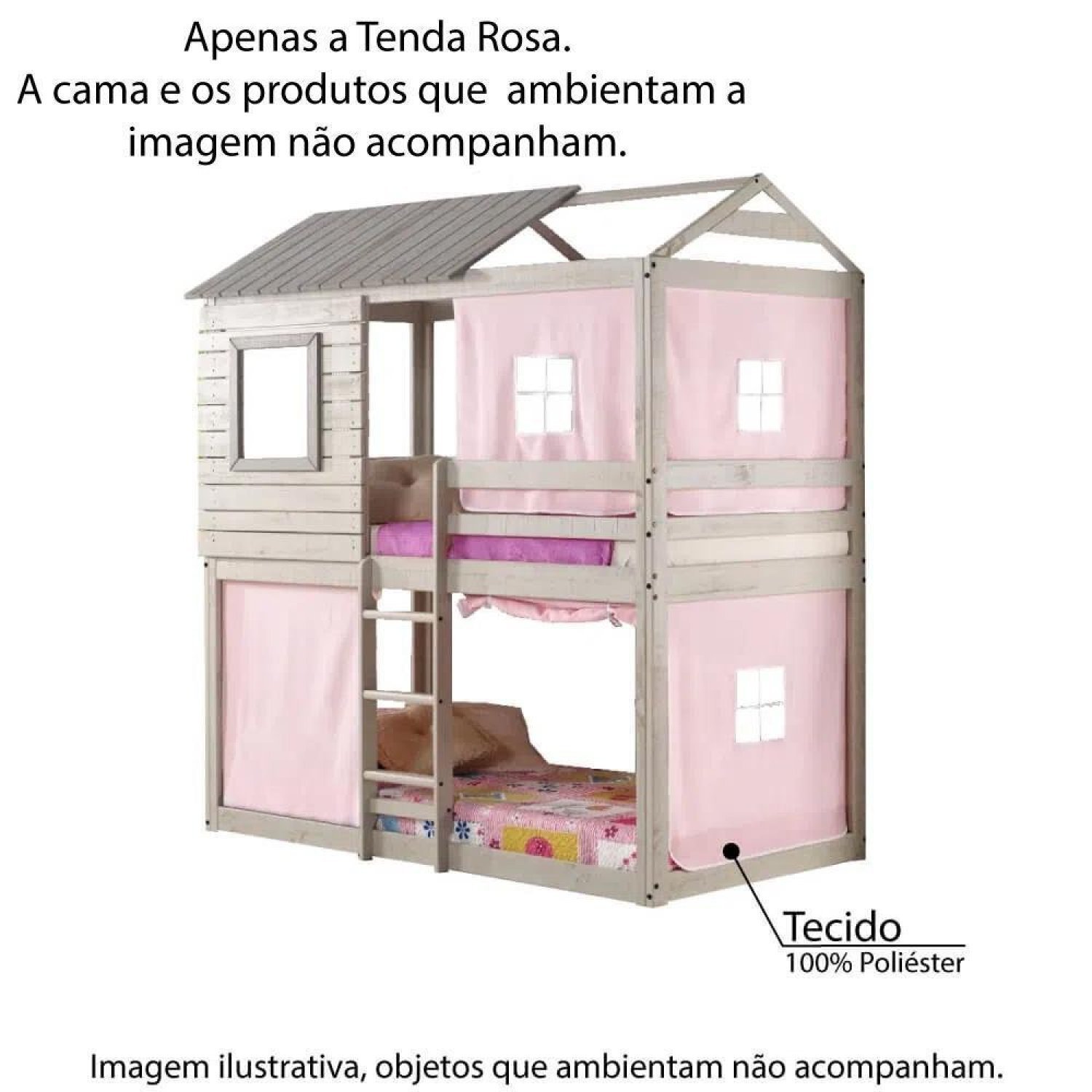 Tecido Para Beliche Infantil Club House Casatema - 2