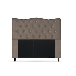 Cabeceira Dunas Queen Size 160cm com Strass Suede: Capuccino - 1