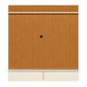 Painel para Tv até 42 Polegadas Wave C/ Closet Premium Quarto Sala Nicho Rack Cor Cinamomo/off White - 7