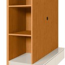 Ver mais imagens de Painel para Tv até 42 Polegadas Wave C/ Closet Premium Quarto Sala Nicho Rack Cor Cinamomo/off White