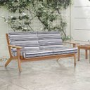 Ver imagem 1 de Sofá 3 Lugares Lótus Stain Jatobá Acquablock Listrado Branco