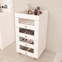 Ver imagem 1 de Carrinho de Maquiagem 4 Gavetas Tecno Mobili - Branco