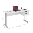 Ver imagem 2 de Mesa Escrivaninha Home Office Ecos 100 cm 2 Gavetas Madri