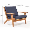 Ver imagem 2 de Poltrona Stain Jatobá Acquablock Lótus