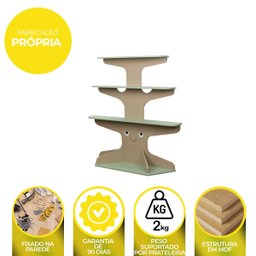 Prateleira Decorativa Infantil Arvore para Quarto Criança:colorido - 5
