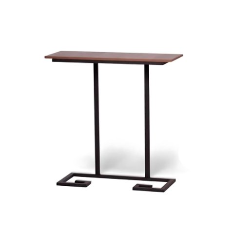 Aparador Suspenso Preto com Tampa de Madeira 80cm Paris Luz