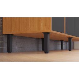 Cozinha Compacta 8 Portas 3 Gavetas 220cm Espaço para Forno e 5 Nichos Nápoles Itatiaia - 9