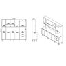 Cozinha Compacta 8 Portas 3 Gavetas 220cm Espaço para Forno e 5 Nichos Nápoles Itatiaia - 4