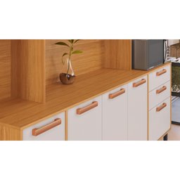 Cozinha Compacta 8 Portas 3 Gavetas 7 Nichos Nápoles Itatiaia - 10