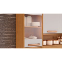 Cozinha Compacta 8 Portas 3 Gavetas 7 Nichos Nápoles Itatiaia - 11
