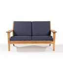 Ver imagem 2 de Sofá 2 Lugares Lótus Stain Játobá Acquablock Azul