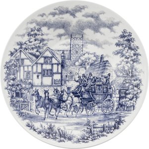 Kit 12 Pratos Fundos Biona Cena Inglesa Oxford® Cerâmica 22cm