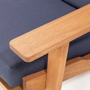 Ver imagem 7 de Sofá 3 Lugares Stain Acquablock Lótus Azul/Jatobá