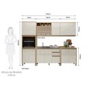 Ver imagem 3 de Cozinha Modulada Compacta 5 Peças com Vidro Reflecta Brise Luciane Móveis